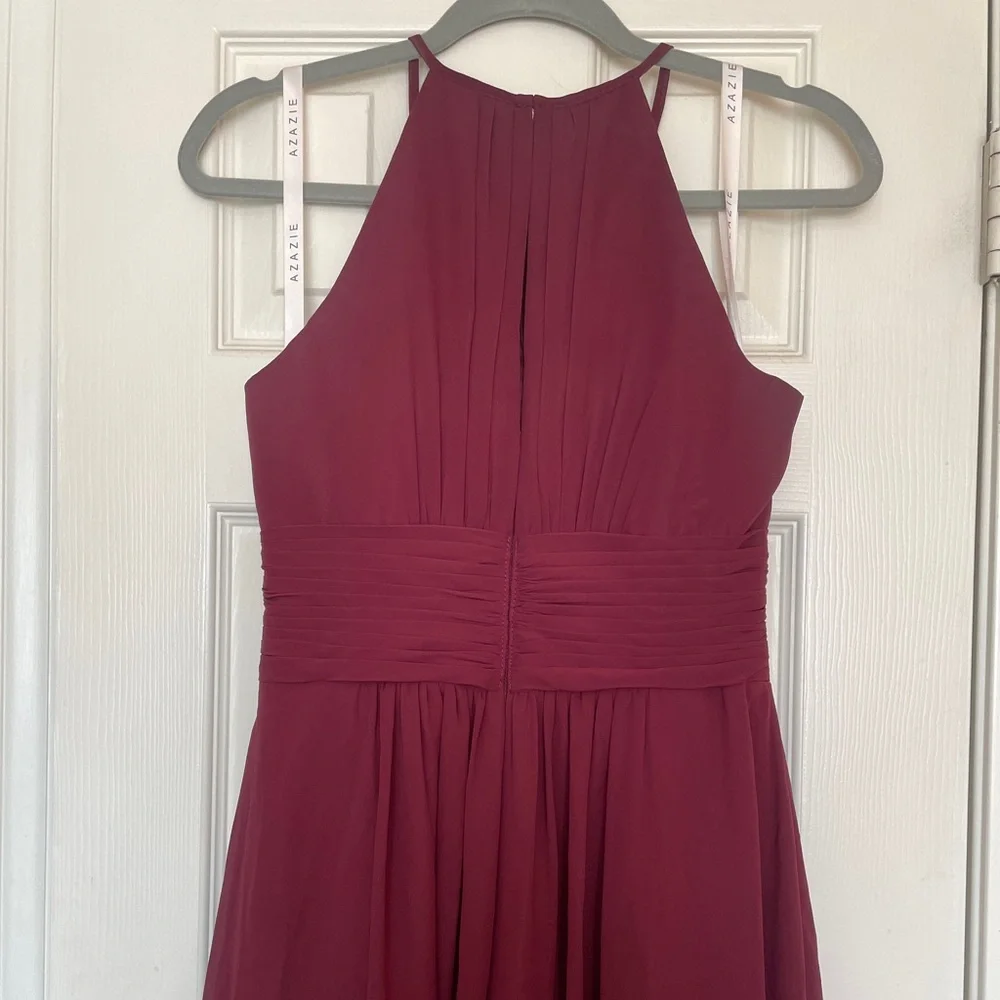Azazie Bridesmaids Dress in Cabernet Wine Burgundy - Picture 9 of 9